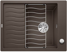 Мойка Blanco Elon 45S SILGRANIT PuraDur клапан-автомат InFino® кофе