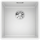 Мойка Blanco SUBLINE 400-F отводная арматура InFino® белый