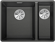 Мойка Blanco SUBLINE 340/160-F отводная арматура InFino® антрацит