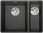 Мойка Blanco SUBLINE 340/160-F отводная арматура InFino® антрацит
