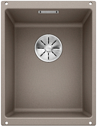 Мойка Blanco SUBLINE 320-U SILGRANIT отводная арматура InFino® серый беж