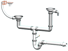 Мойка Florentina Комби 860К шампань