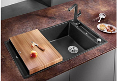 Мойка Blanco AXIA III XL 6 S доска ясень клапан-автомат InFino® алюметаллик