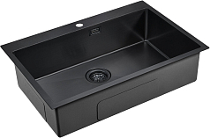 Мойка Paulmark Saar вороненая сталь