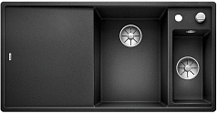 Мойка Blanco AXIA III 6 S чаша справа, доска стекло клапан-автомат InFino® антрацит