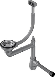 Арматура для одночашевых моек со скрытым прямоугольным переливом WK-1-S IN