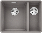 Мойка Blanco SUBLINE 340/160-F отводная арматура InFino® алюметаллик