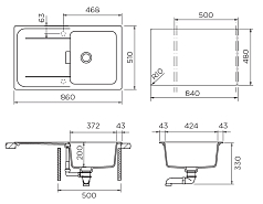 Мойка Schock WEMBLEY 50D CRISTADUR поларис