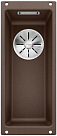 Мойка Blanco SUBLINE 160-U SILGRANIT отводная арматура InFino® кофе
