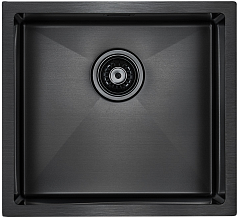 Мойка Paulmark Weser вороненая сталь брашированная