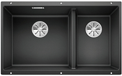 Мойка Blanco SUBLINE 430/270-U отводная арматура InFino® антрацит