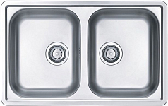 Мойка Alveus Line 90 NAT-90 нержавеющая сталь полированная