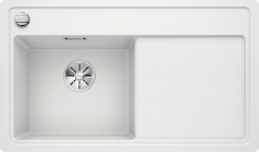 Мойка Blanco ZENAR 45 S-F SILGRANIT чаша слева, доска стекло клапан-автомат InFino® белый