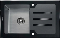 Мойка Tolero TG-780 черное стекло