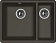 Мойка Florentina Вега 335/160 антрацит