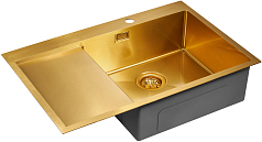 Мойка Paulmark Elde R золото брашированное