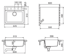 Мойка Schock NEMO 60 CRISTALITE мокка