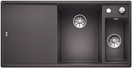 Мойка Blanco AXIA III 6 S-F чаша справа, доска ясень клапан-автомат InFino® темная скала
