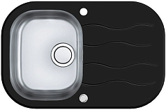 Мойка Alveus Wave Up 20 черное стекло