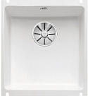 Мойка Blanco SUBLINE 375-U керамика отводная арматура InFino® глянцевый белый