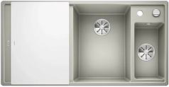 Мойка Blanco AXIA III 6 S чаша справа, доска стекло клапан-автомат InFino® жемчужный