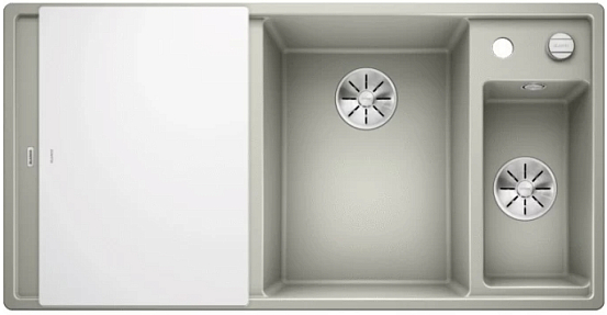 Мойка Blanco AXIA III 6 S чаша справа, доска стекло клапан-автомат InFino® жемчужный preview 1