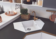 Мойка Polygran Riff-800 серый