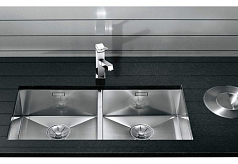 Мойка Blanco Zerox 400/400-U нержавеющая сталь зеркальная полировка