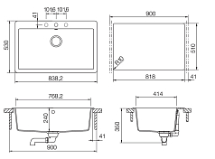 Мойка Schock MONTANO 90 CRISTADUR магнолия