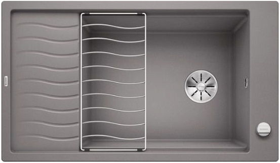 Мойка Blanco Elon XL 8 S SILGRANIT PuraDur клапан-автомат InFino® алюметаллик preview 1