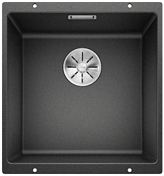 Мойка Blanco SUBLINE 400-U SILGRANIT отводная арматура InFino® антрацит
