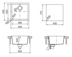 Мойка Schock SOHO 50 CRISTADUR поларис