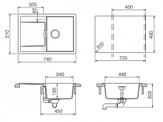 Мойка Schock ETON 45D CRISTADUR поларис