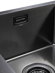 Мойка Paulmark Klein вороненая сталь