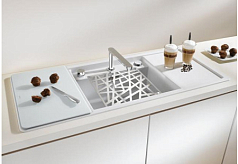 Мойка Blanco ALAROS 6S (с черной доской) SILGRANIT клапан-автомат InFino®