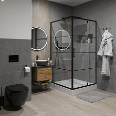 Душевое ограждение Niagara NG-0280-08 black