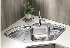 Мойка Blanco DELTA-IF клапан-автомат InFino® нержавеющая сталь зеркальная полировка