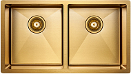 Мойка Paulmark Dopplet золото брашированное