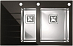 Купить Мойка Alveus Crystalix 20 черное стекло, чаша слева preview 1