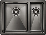 Мойка Paulmark Annex L вороненая сталь брашированная