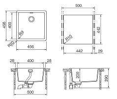 Мойка Schock BROOKLYN 50 CRISTALITE лунный камень