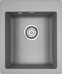 Мойка Paulmark Leer серый металлик