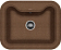 Мойка Florentina Крит 630 коричневый
