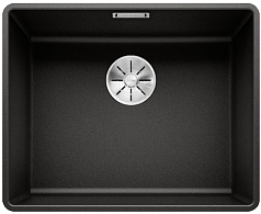 Мойка Blanco SUBLINE 500-F отводная арматура InFino® черный