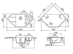 Мойка Schock SIGNUS 90C CRISTADUR пуро