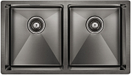 Мойка Paulmark Dopplet вороненая сталь брашированная