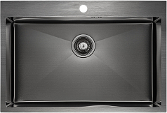 Мойка Paulmark Vast PM217551-GM вороненая сталь атласная