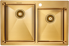 Мойка Paulmark Berman золото брашированное