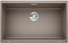 Мойка Blanco SUBLINE 700-U SILGRANIT отводная арматура InFino® серый беж