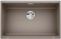 Мойка Blanco SUBLINE 700-U SILGRANIT отводная арматура InFino® серый беж